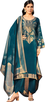 Stylee Lifestyle Pure Silk Self Design Salwar Suit Material