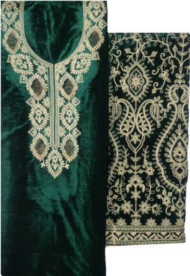 Soul Essence Velvet Embroidered Salwar Suit Material