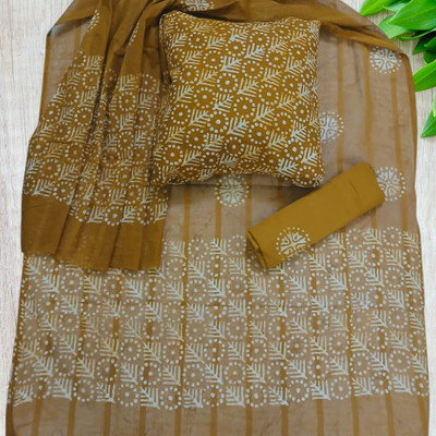 Praaj Pure Cotton Floral Print Salwar Suit Material