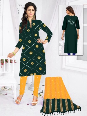 RISHITTRENDS Viscose Rayon Printed Salwar Suit Material