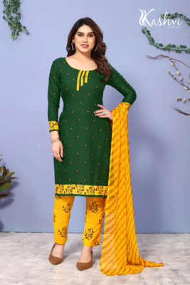Kashvi Crepe Floral Print Salwar Suit Material