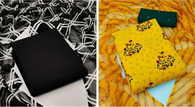 Kashvi Crepe Printed, Colorblock Salwar Suit Material