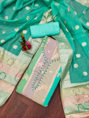 Blissta Jacquard Self Design Salwar Suit Material