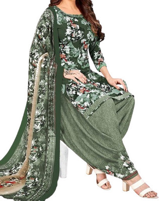 INITHI Polyester Printed Salwar Suit Material