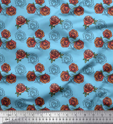 Soimoi Pure Cotton Floral Print Multi-purpose Fabric