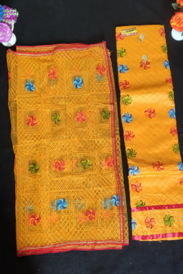 MN FASHION Cotton Blend Embroidered Salwar Suit Material