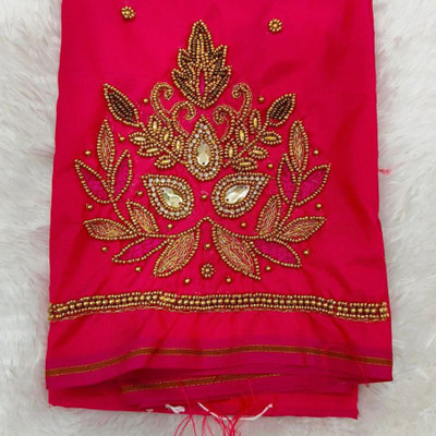 cutyfab Art Silk Embroidered Blouse Material