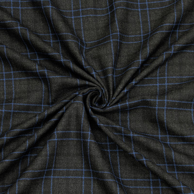Bigreams Cotton Blend Checkered Suit Fabric