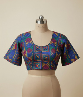 KUDEEO Pure Cotton Embroidered Blouse Material