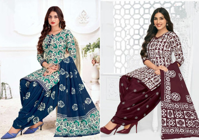 STYLEVEDA Crepe Printed Salwar Suit Material