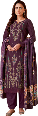 Stylee Lifestyle Pure Silk Embroidered Salwar Suit Material
