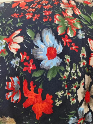 Rj Febric Crepe Printed Multipurpose Running Fabric