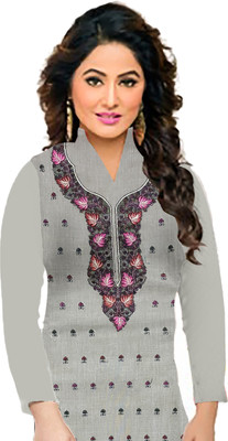 RADHE PRODUCTS Wool Embroidered Salwar Suit Material