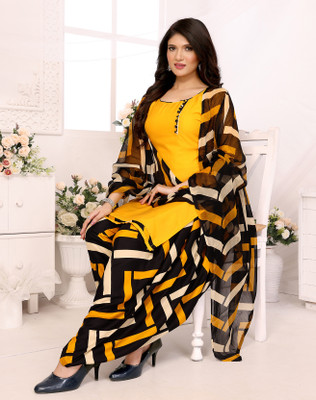 RIGDOM Crepe Paisley Salwar Suit Material