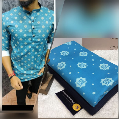 GIRIRAJ Pure Silk Printed Shirt & Trouser Fabric