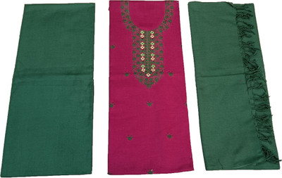 Sprha Wool Embroidered Salwar Suit Material