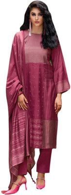 ShEmpire Wool Printed Salwar Suit Material