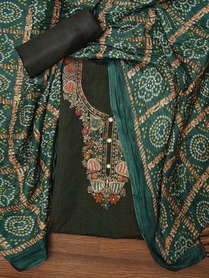 Jaipur Kurti Silk Blend Self Design Salwar Suit Material