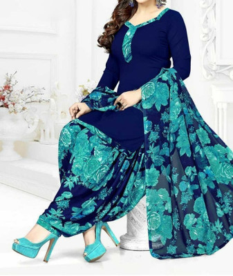 PRIHAAN CLOTHING Crepe Printed Kurta & Patiyala Material