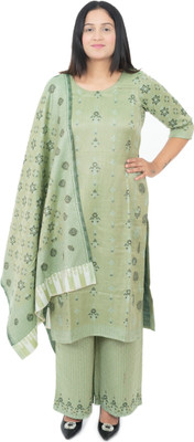 Indo Essence Wool Self Design Kurta & Palazzo Material