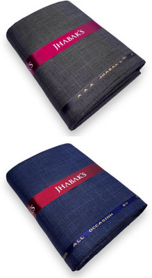 JHABAK'S Viscose Rayon Self Design Trouser Fabric
