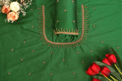 Kaf Art Silk Embellished Blouse Material