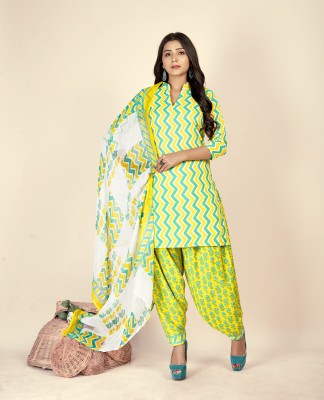 Kashvi Crepe Striped Salwar Suit Material