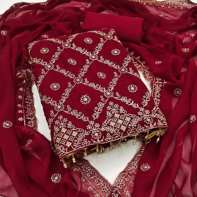 Nayanthara Trends Georgette Embroidered Salwar Suit Material