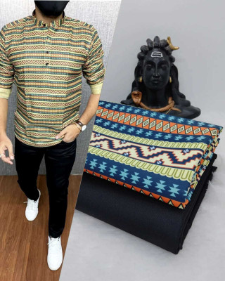 NILKHANTHFABRIC Polycotton Printed Shirt & Trouser Fabric