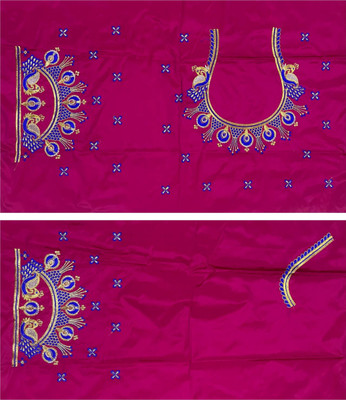VLIPCARTZ Cotton Silk Embroidered Blouse Material