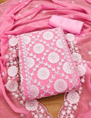 Stylebhawani Georgette Embroidered Salwar Suit Material