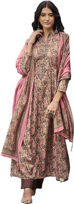 DRAVINAM Trends Wool Embroidered Salwar Suit Material