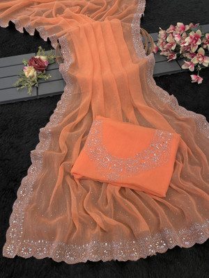 Mikhu Shop Organza Embroidered Blouse Material
