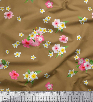 Soimoi Pure Cotton Floral Print Multi-purpose Fabric