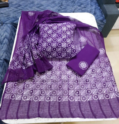 Praaj Pure Cotton Floral Print Salwar Suit Material