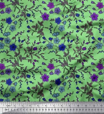 Soimoi Pure Cotton Floral Print Multi-purpose Fabric