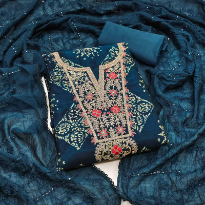 Peachmode Cotton Silk Printed Salwar Suit Material