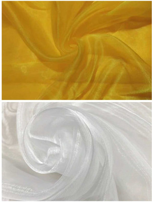 ramiv vastra Organza Solid Multipurpose Running Fabric