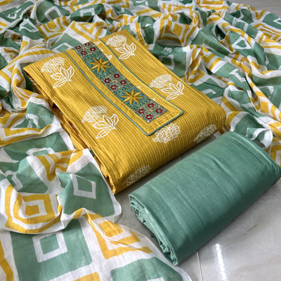 dastoori Pure Cotton Printed Salwar Suit Material