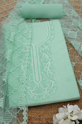 soch Chanderi Embroidered Salwar Suit Material