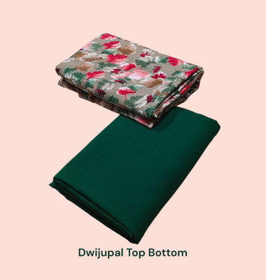 Dwijupal Crepe Printed Multipurpose Running Fabric