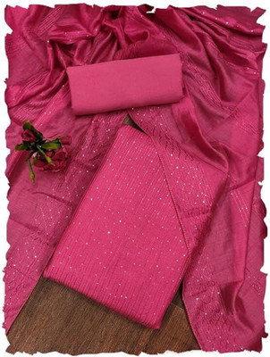 Krishani Creation Cotton Blend Self Design Kurta & Churidar Material