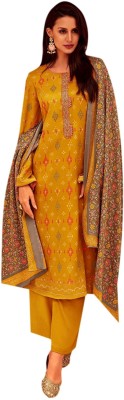 Rosniya Wool Printed Kurta & Palazzo Material