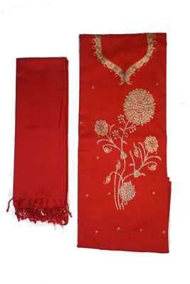 Vrinde Wool Embroidered Salwar Suit Material