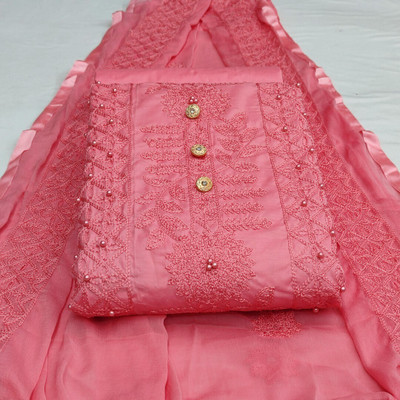 Krishani Creation Pure Cotton Embroidered Salwar Suit Material