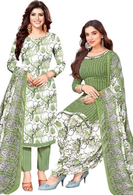 Wonaya Fab Crepe Self Design Salwar Suit Material