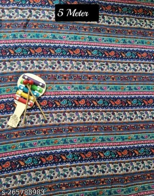 HouseOfCommon Crepe Printed Kurta & Palazzo Material