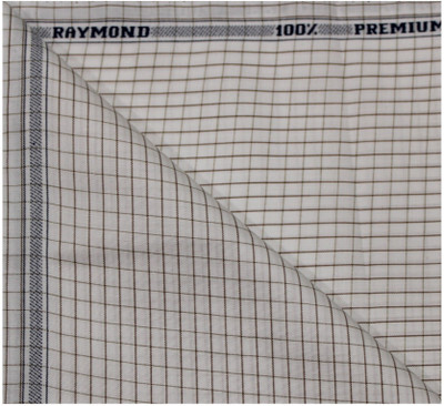 Raymond Pure Cotton Checkered Shirt Fabric