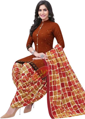 Aumki Crepe Printed Salwar Suit Material