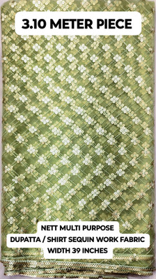 SATKAR FASHIONS Net/Lace Embroidered Multipurpose Running Fabric